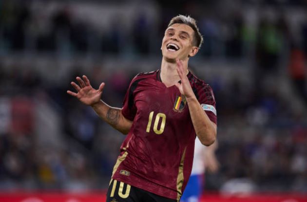 Trossard mang phong độ ở Arsenal lên tuyển Bỉ.